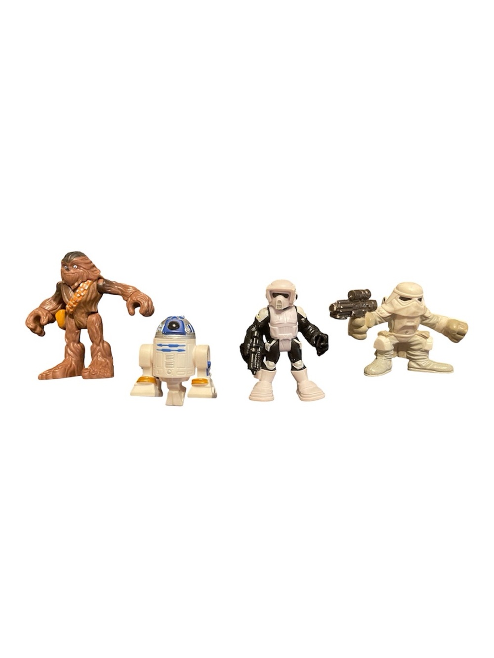 Star Wars Galactic Heroes Figure Lot 4 Chewbacca R2-D2 Scout Trooper Snowtrooper
